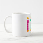 4本の蝋燭 コーヒーマグカップ (左)