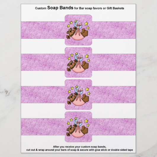 4枚あたりバーソープバンドベビーガール紙の好意 チラシ (正面)