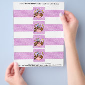 4枚あたりバーソープバンドベビーガール紙の好意 チラシ (手)