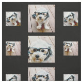 4枚のお気に入りの写真を使用 – 黒 ファブリック (見本)