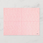 4枚のかわいいのカップケーキのバレンタインカード シーズンポストカード (裏面)