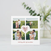 4枚のエレガント写真のインスタント婚約したカップルのセッション セーブザデート (スタンド正面)