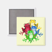 4枚のカエルTシャツ&ギフト マグネット (正面/裏面)