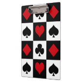 4枚のカードスーツ クリップボード (左)