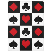 4枚のカードスーツ クリップボード (裏面)