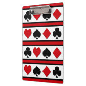 4枚のカードスーツ クリップボード (左)