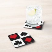 4枚のカードスーツ コースター (右側)