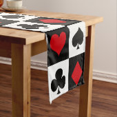 4枚のカードスーツ ショートテーブルランナー (インサイチュ)