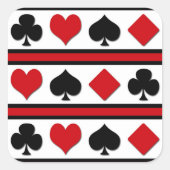 4枚のカードスーツ スクエアシール (正面)