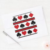 4枚のカードスーツ スクエアシール (封筒)