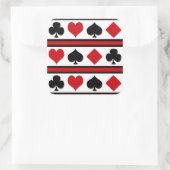 4枚のカードスーツ スクエアシール (バッグ)