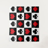 4枚のカードスーツ タペストリー (正面)