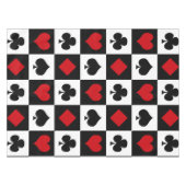 4枚のカードスーツ テーブルクロス (正面(横))