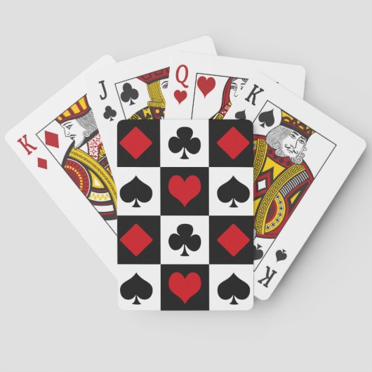 4枚のカードスーツ トランプ (裏面)