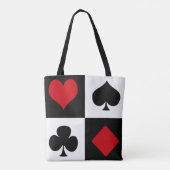 4枚のカードスーツ トートバッグ (裏面)