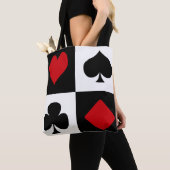 4枚のカードスーツ トートバッグ (クローズアップ)
