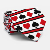 4枚のカードスーツ ネクタイ (ロール)