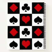 4枚のカードスーツ ノートブック (裏面)