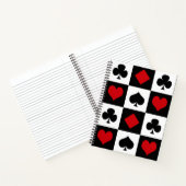 4枚のカードスーツ ノートブック (内部)