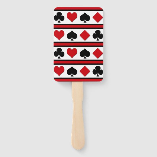 4枚のカードスーツ ハンドファン (裏面)