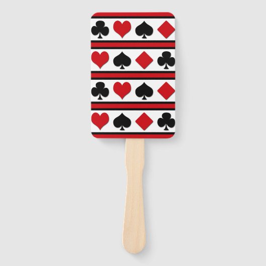 4枚のカードスーツ ハンドファン (正面)