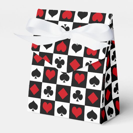 4枚のカードスーツ フェイバーボックス (正面サイド)