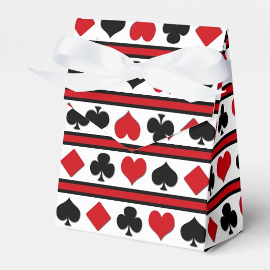 4枚のカードスーツ フェイバーボックス (正面サイド)