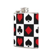 4枚のカードスーツ フラスク (左)
