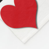 4枚のカードスーツ フリースブランケット (角)