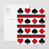 4枚のカードスーツ ポストカード (正面/裏面)