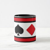 4枚のカードスーツ マグカップ (中央)