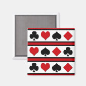 4枚のカードスーツ マグネット (正面/裏面)