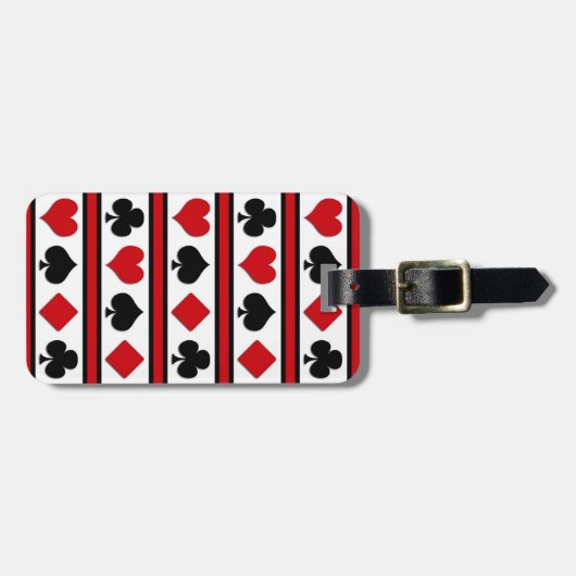 4枚のカードスーツ ラゲッジタグ (正面横)