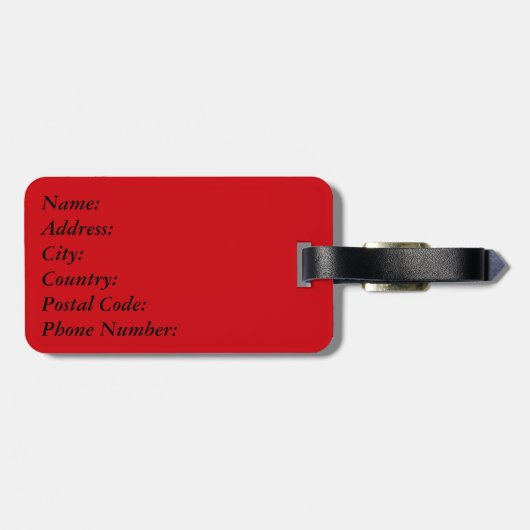 4枚のカードスーツ ラゲッジタグ (裏面横)