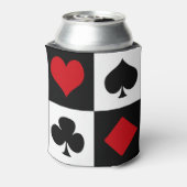 4枚のカードスーツ 缶クーラー (缶裏面)