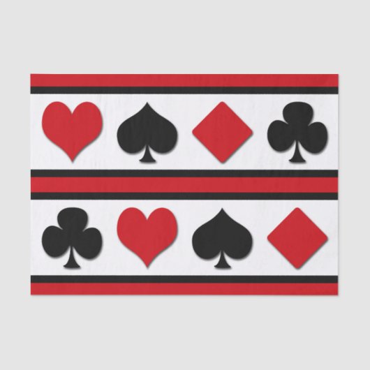 4枚のカードスーツ 薄葉紙 (正面)