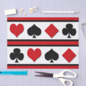 4枚のカードスーツ 薄葉紙 (クラフト)