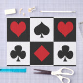 4枚のカードスーツ 薄葉紙 (クラフト)