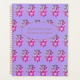 4枚のクローバーのパタモダンーン（ピンク） プランナー手帳