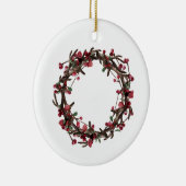 4枚のコラージュ |ホリデーカスタムグリーティングファミリー セラミックオーナメント (右)