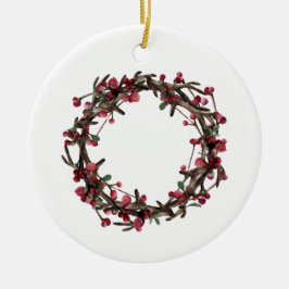 4枚のコラージュ |ホリデーカスタムグリーティングファミリー セラミックオーナメント