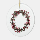 4枚のコラージュ |ホリデーカスタムグリーティングファミリー セラミックオーナメント (左)