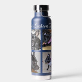 4枚のコラージュ |犬海軍 ウォーターボトル (左面)