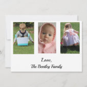 4枚のフォトカード(各大事な行事) サンキューカード (裏面)