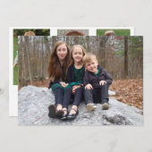 4枚のフォトカード(各大事な行事) サンキューカード (正面/裏面)