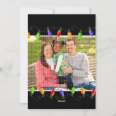 4枚のフォトクリスマスライトクリスマスカード シーズンカード (裏面)