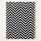 4枚のフォトコラージュオプション文字 – 黒を編集可能 プランナー手帳 (裏面)