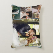 4枚のフォトコラージュカスタムをカスタマイズする アクセントクッション (正面(垂直))