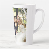 4枚のフォトコラージュカスタムをカスタマイズする カフェラテマグ (右)