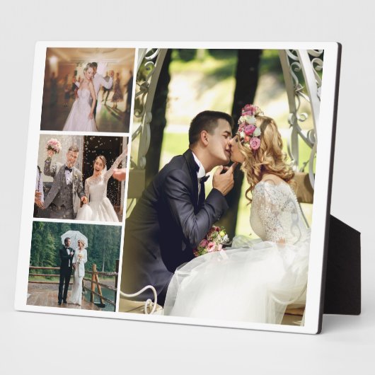 4枚のフォトコラージュカスタムをカスタマイズする フォトプラーク (側面)